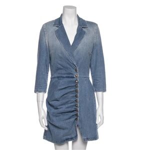 Retrofete Denim Button-Up Dress